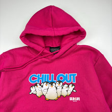Load image into Gallery viewer, Girls Original Deluxe, fleece lined hoodie sweater, penguins, pilling, FUC, size 10,