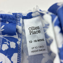 Load image into Gallery viewer, Girls Ollie's Place, lightweight floral cotton summer dress, EUC, size 1, L: 44cm