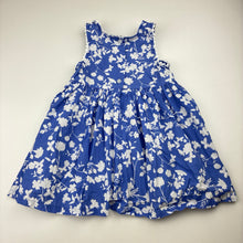 Load image into Gallery viewer, Girls Ollie's Place, lightweight floral cotton summer dress, EUC, size 1, L: 44cm