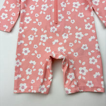 Load image into Gallery viewer, Girls Bilbi, floral long sleeve swim one-piece / rashie suit, EUC, size 000,