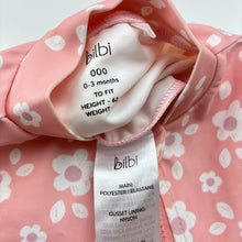 Load image into Gallery viewer, Girls Bilbi, floral long sleeve swim one-piece / rashie suit, EUC, size 000,