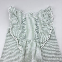Load image into Gallery viewer, Girls David Jones, embroidered cotton romper, EUC, size 00,