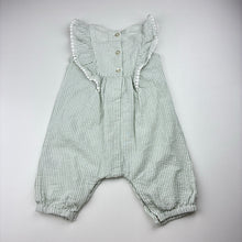 Load image into Gallery viewer, Girls David Jones, embroidered cotton romper, EUC, size 00,