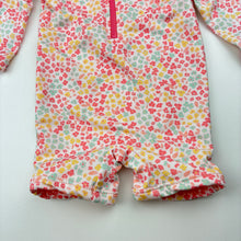 Load image into Gallery viewer, Girls Dymples, floral swim one-piece / rashie suit, EUC, size 000,