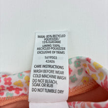 Load image into Gallery viewer, Girls Dymples, floral swim one-piece / rashie suit, EUC, size 000,