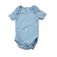 Load image into Gallery viewer, Unisex Anko, blue cotton bodysuit / romper, GUC, size 0000,