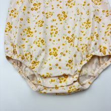 Load image into Gallery viewer, Girls Target, floral organic cotton blend romper, EUC, size 1,