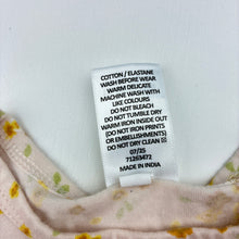 Load image into Gallery viewer, Girls Target, floral organic cotton blend romper, EUC, size 1,