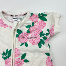 Load image into Gallery viewer, Girls Bonds, floral zip Wondersuit / zippy / romper, GUC, size 000,