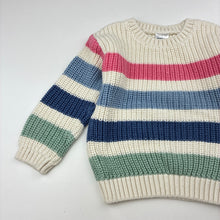Load image into Gallery viewer, Girls Anko, chunky knit cotton sweater / jumper, GUC, size 0,