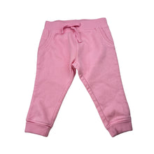 Load image into Gallery viewer, Girls Anko, pink fleece lined track pants, elasticated, EUC, size 00,