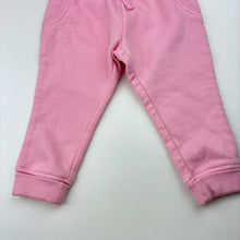 Load image into Gallery viewer, Girls Anko, pink fleece lined track pants, elasticated, EUC, size 00,