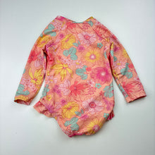 Load image into Gallery viewer, Girls Dymples, floral long sleeve swim one-piece, EUC, size 00,