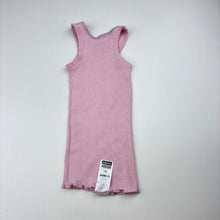 Load image into Gallery viewer, Girls Bonds, pink ribbed cotton singlet top, FUC, size 1,