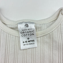 Load image into Gallery viewer, Girls Target, organic cotton blend top, broderie trim, GUC, size 0,