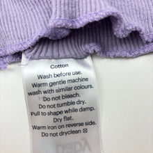 Load image into Gallery viewer, Girls 4 Baby, purple ribbed cotton singlet top, FUC, size 00000,