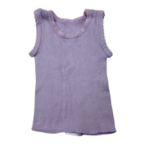 Load image into Gallery viewer, Girls 4 Baby, lilac ribbed cotton singlet top, GUC, size 00000,