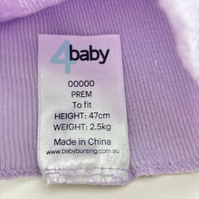 Load image into Gallery viewer, Girls 4 Baby, lilac ribbed cotton singlet top, GUC, size 00000,