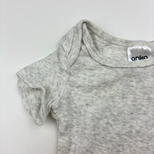 Load image into Gallery viewer, Unisex Anko, grey cotton bodysuit / romper, EUC, size 0000,