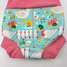 Load image into Gallery viewer, Girls Splash About, Happy Nappy neoprene swim shorts, EUC, size 00,