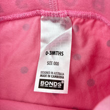 Load image into Gallery viewer, Girls Bonds, stretchy leggings / bottoms, EUC, size 000,