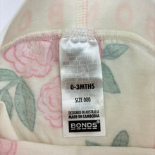 Load image into Gallery viewer, Girls Bonds, floral stretchy leggings / bottoms, EUC, size 000,