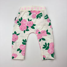 Load image into Gallery viewer, Girls Bonds, floral stretchy leggings / bottoms, EUC, size 000,