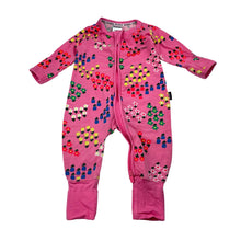 Load image into Gallery viewer, Girls Bonds, floral zip Wondersuit / zippy / romper, GUC, size 000,