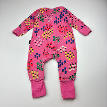 Load image into Gallery viewer, Girls Bonds, floral zip Wondersuit / zippy / romper, GUC, size 000,