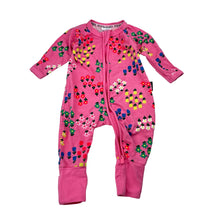 Load image into Gallery viewer, Girls Bonds, floral zip Wondersuit / zippy / romper, EUC, size 0000,