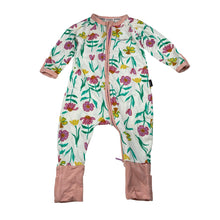Load image into Gallery viewer, Girls Bonds, floral zip Wondersuit / zippy / romper, GUC, size 00,