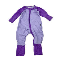 Load image into Gallery viewer, Unisex Bonds, purple zip Wondersuit / zippy / romper, EUC, size 0000,
