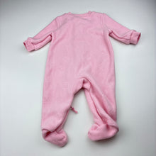 Load image into Gallery viewer, Girls Anko, soft fleece zip coverall / romper, rabbits, EUC, size 000,