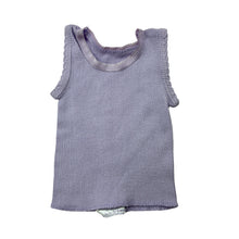 Load image into Gallery viewer, Girls 4 Baby, purple ribbed cotton singlet top, EUC, size 00000,