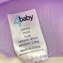 Load image into Gallery viewer, Girls 4 Baby, purple ribbed cotton singlet top, EUC, size 00000,