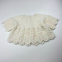 Load image into Gallery viewer, Girls handmade, knitted cardigan, armpit to armpit: 27cm, EUC, size 00-0,