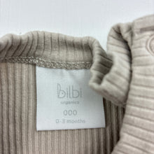 Load image into Gallery viewer, Unisex Bilbi, ribbed stretchy bodysuit / romper, GUC, size 000,