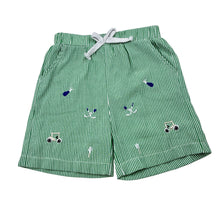Load image into Gallery viewer, Boys embroidered, lightweight shorts, elasticated, GUC, size 2-3,