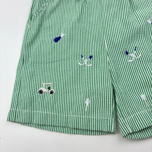 Load image into Gallery viewer, Boys embroidered, lightweight shorts, elasticated, GUC, size 2-3,
