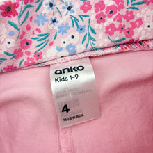 Load image into Gallery viewer, Girls Anko, floral cotton skirt, built in shorts, elasticated, FUC, size 4,