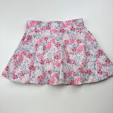 Load image into Gallery viewer, Girls Anko, floral cotton skirt, built in shorts, elasticated, FUC, size 4,