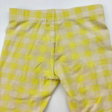 Load image into Gallery viewer, Girls Seed, yellow check bike shorts, FUC, size 3,