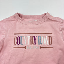 Load image into Gallery viewer, Girls Country Road, embroidered heritage cotton long sleeve top, FUC, size 00,