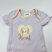Load image into Gallery viewer, Girls 4 Baby, cotton bodysuit / romper, EUC, size 000,