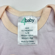 Load image into Gallery viewer, Girls 4 Baby, cotton bodysuit / romper, EUC, size 000,