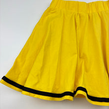 Load image into Gallery viewer, Girls yellow, stretch cotton skirt, elasticated, EUC, size 7,