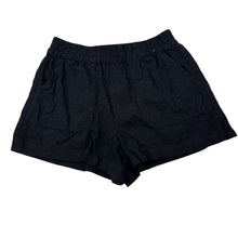 Load image into Gallery viewer, Girls Cotton On, black linen / viscose shorts, elasticated, GUC, size 7,