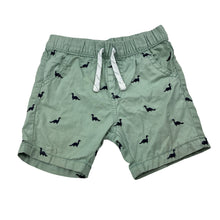 Load image into Gallery viewer, Boys Anko, embroidered cotton shorts, elasticated, dinosaurs, GUC, size 0,