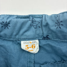 Load image into Gallery viewer, Boys Golf &amp; Kids, blue cotton shorts, adjustable, GUC, size 5-6,