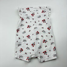 Load image into Gallery viewer, Girls Cotton On, floral stretchy zip romper, EUC, size 000,
